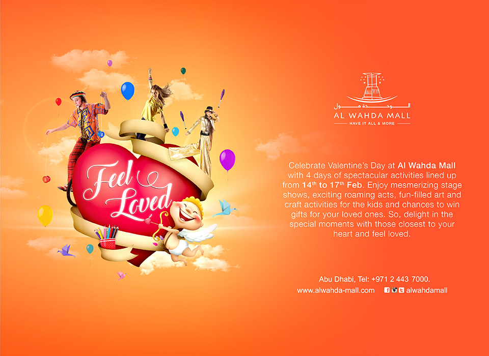 Valentine's day at Alwahda Mall